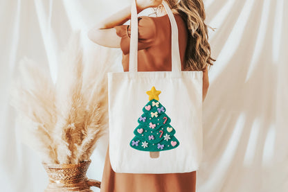 Cute Crochet Yarn Christmas Tree PNG Sublimation