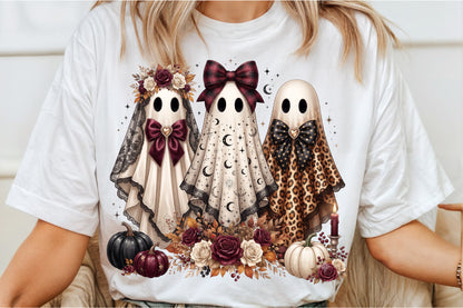 Coquette Ghost Trio Halloween PNG