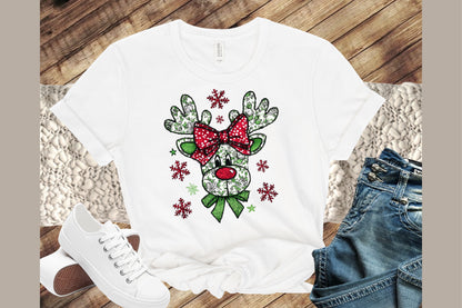 Coquette Green Millennial Christmas PNG