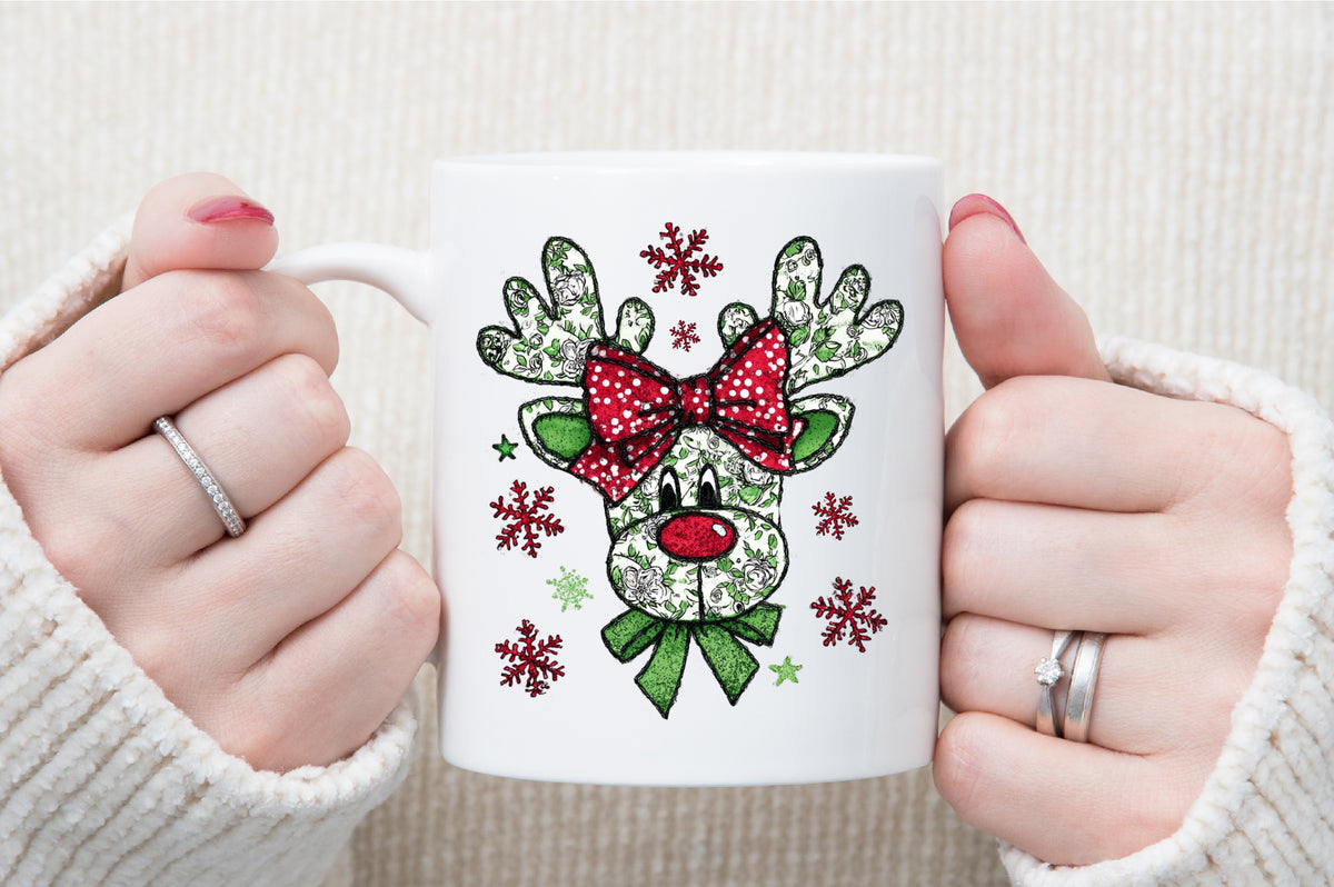 Coquette Green Millennial Christmas PNG