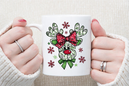 Coquette Green Millennial Christmas PNG