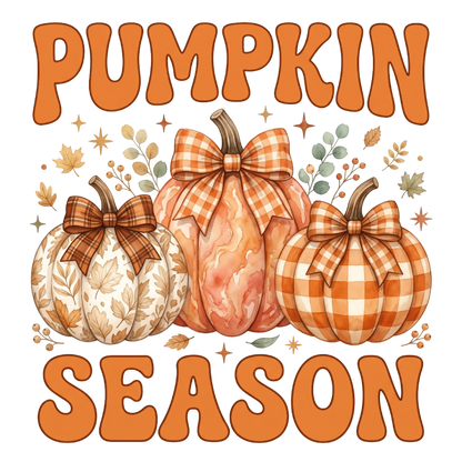 Coquette Pumpkin Season PNG