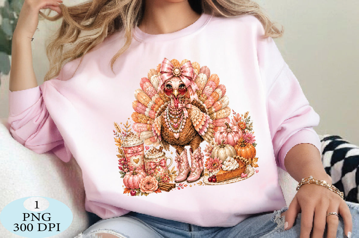 Coquette Thanksgiving Turkey PNG