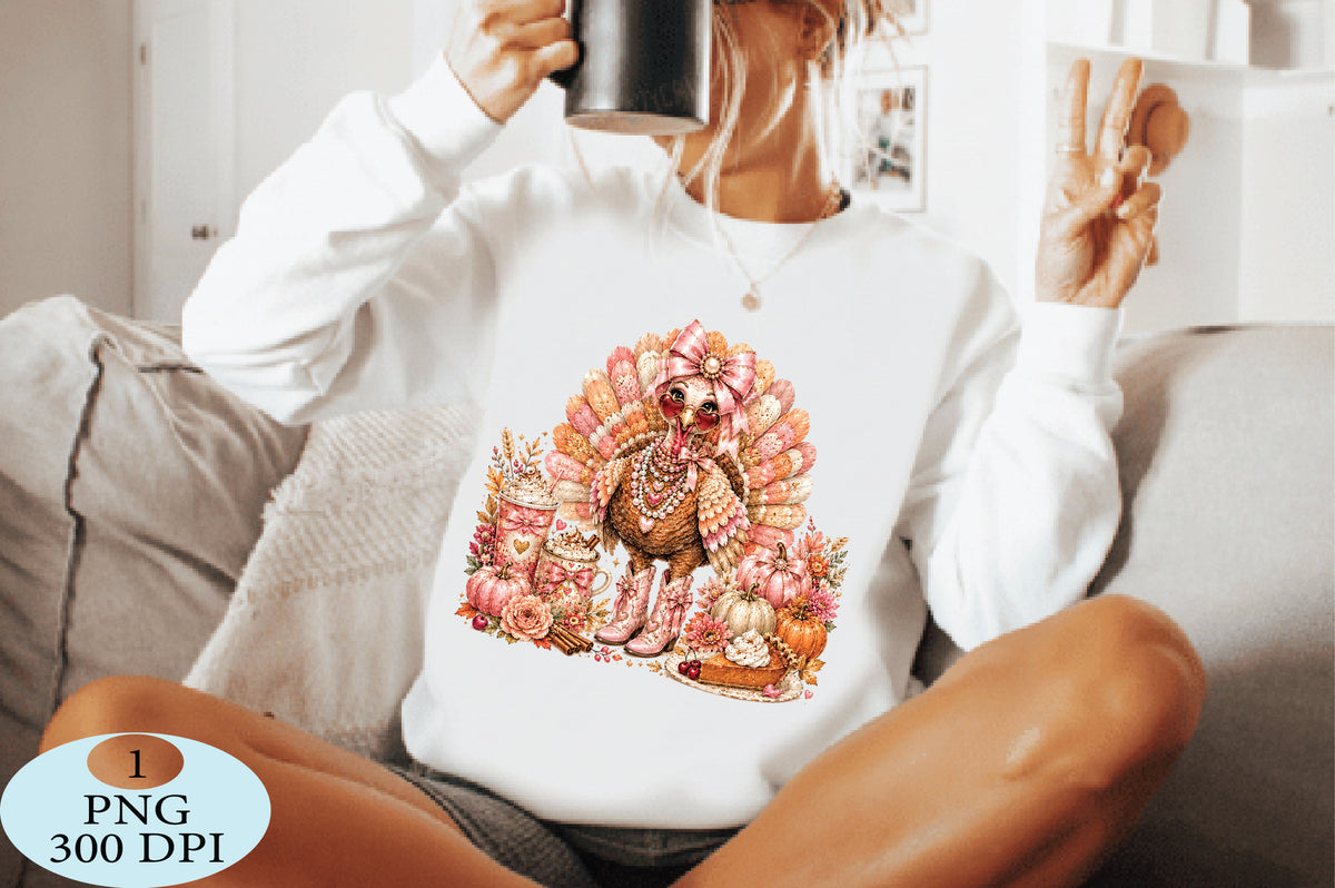 Coquette Thanksgiving Turkey PNG