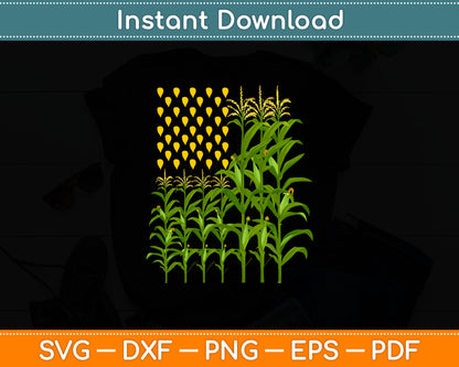 Corn American Flag Funny Corn Lover Svg Digital Cutting File