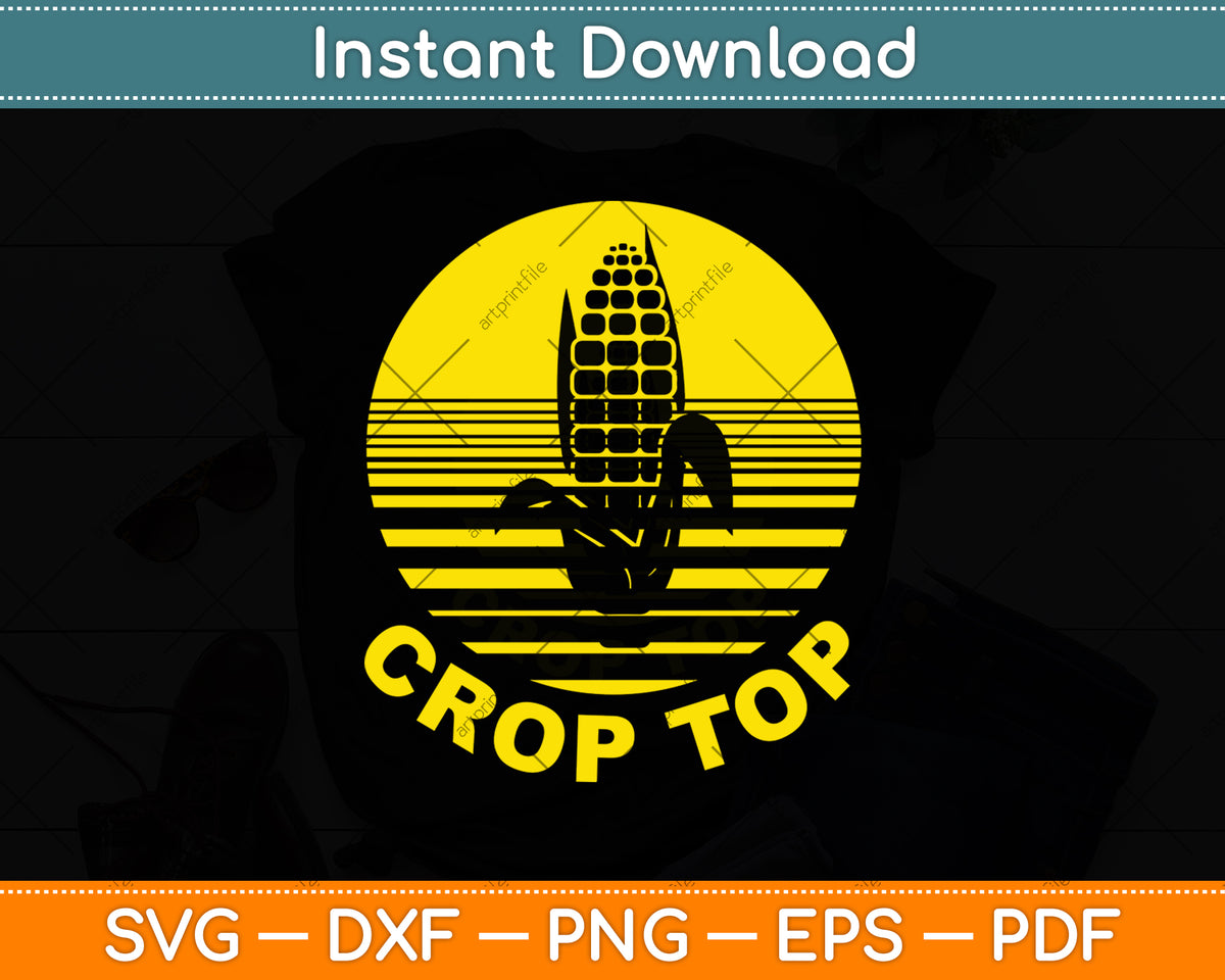 Corn Crop Top Funny Corn Lover Svg Digital Cutting File