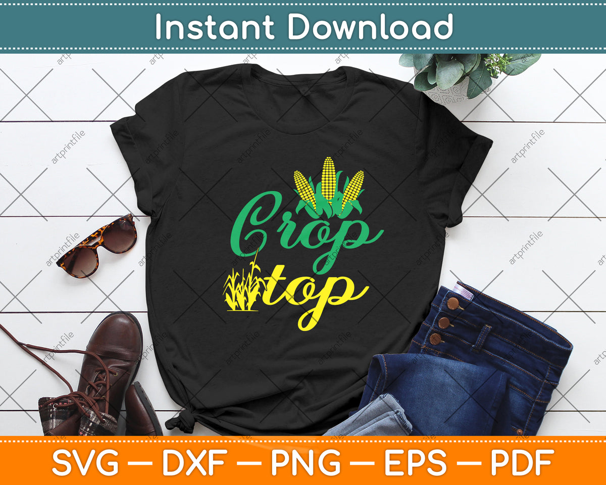 Corn Crop Top Funny Corn Lover Svg Digital Cutting File