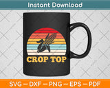 Corn Crop Top Vintage Retro Svg Digital Cutting File