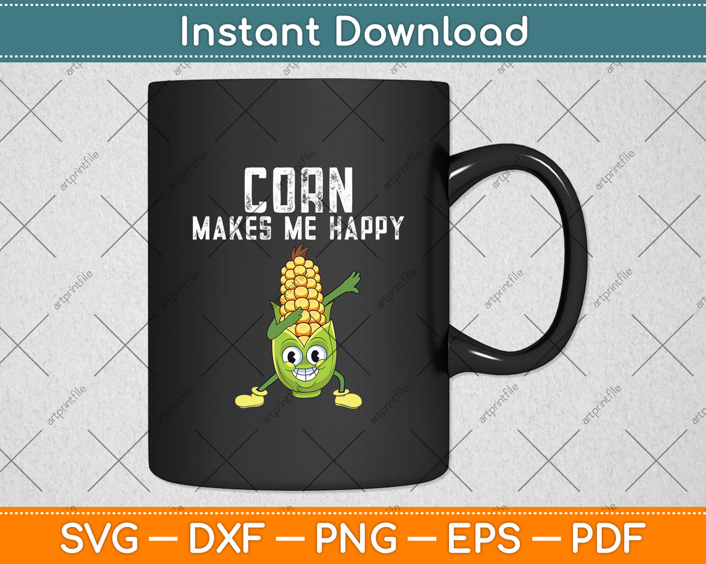 Corn Makes Me Happy Svg Digital Cutting File