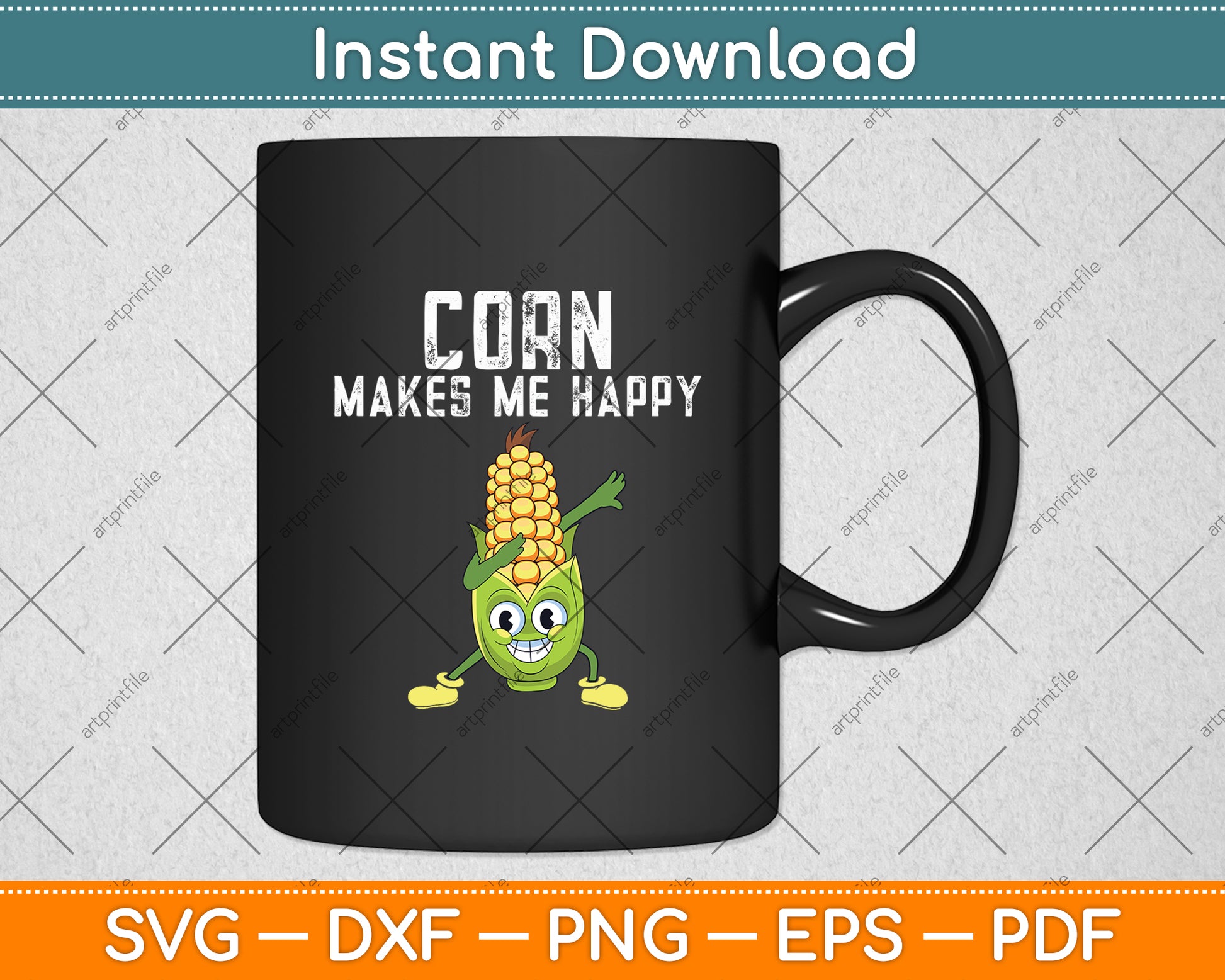 Corn Makes Me Happy Svg Digital Cutting File