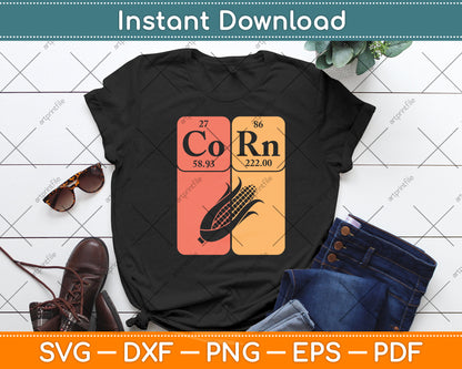 Corn Periodic Corn Lover Retro Svg Digital Cutting File