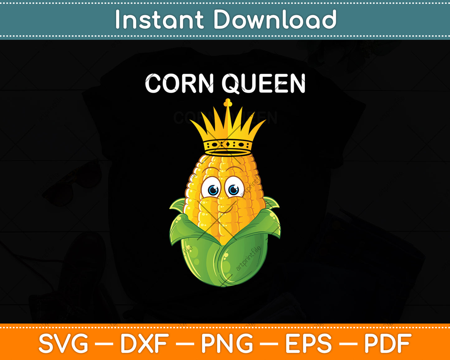 Corn Queen Corn Lover Svg Digital Cutting File