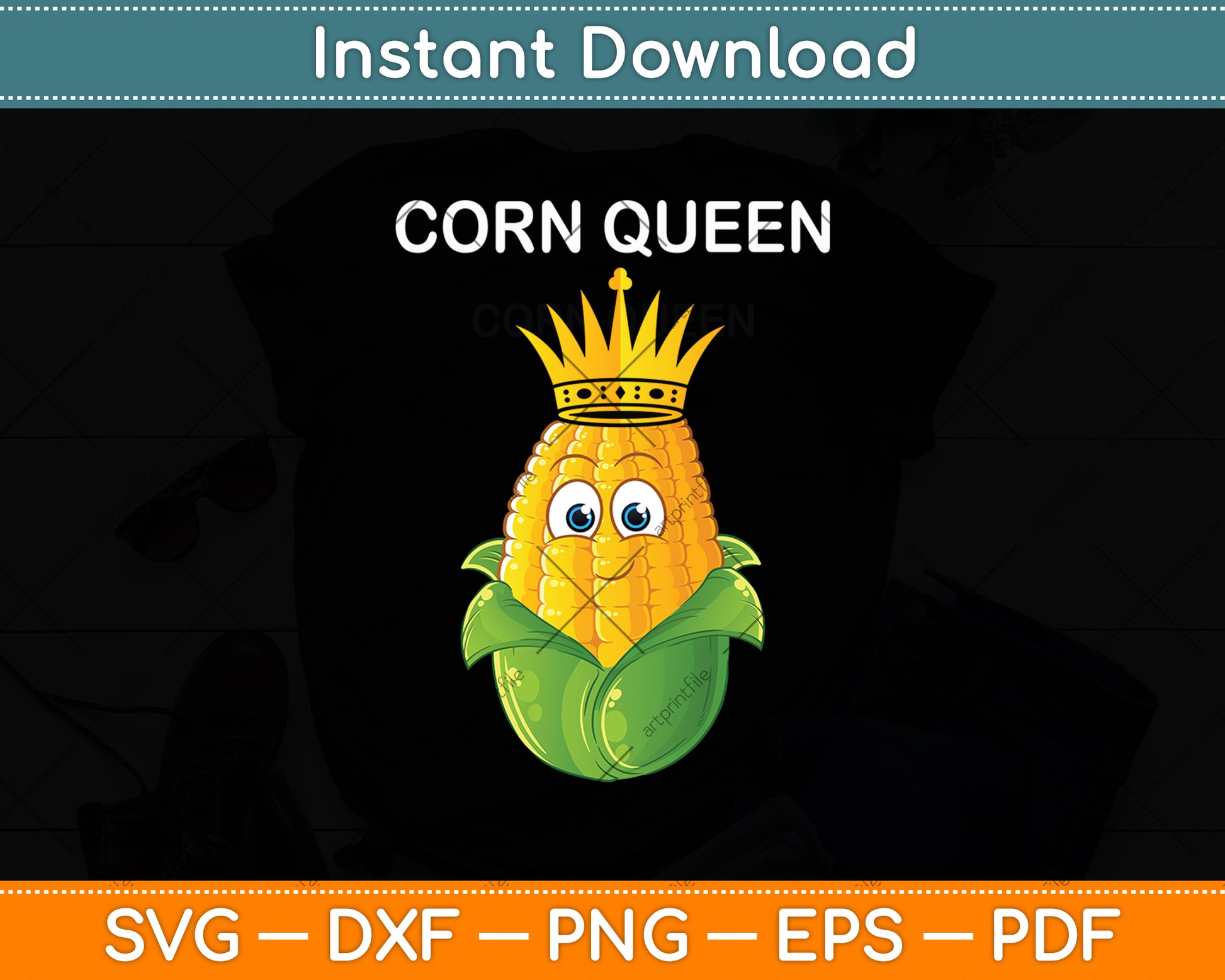 Corn Queen Corn Lover Svg Digital Cutting File