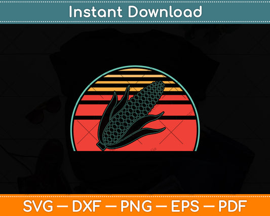 Corn Retro Vintage Svg Digital Cutting File