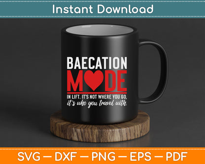 Cute Couples Trip Matching Vacation Baecation Vibes SVG PNG Digital Cutting File