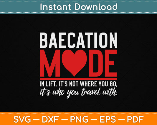 Cute Couples Trip Matching Vacation Baecation Vibes SVG