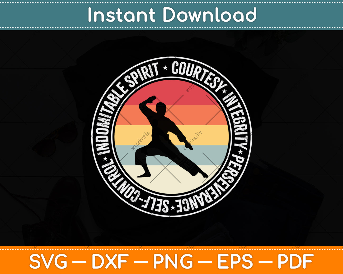 Courtesy Integrity Perseverance Self-Control Svg Png Dxf Digital Cutting File