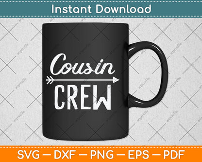 Cousin Crew Family Vacation Christmas Svg Digital Cutting File