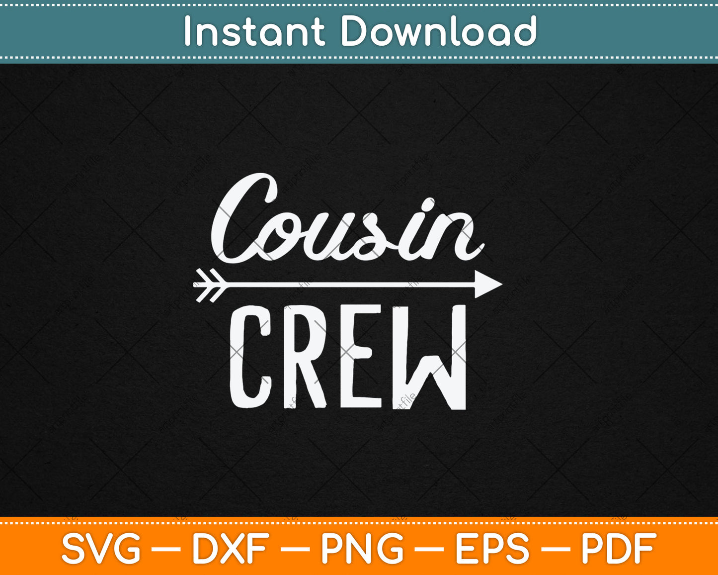 Cousin Crew Family Vacation Christmas Svg Digital Cutting File