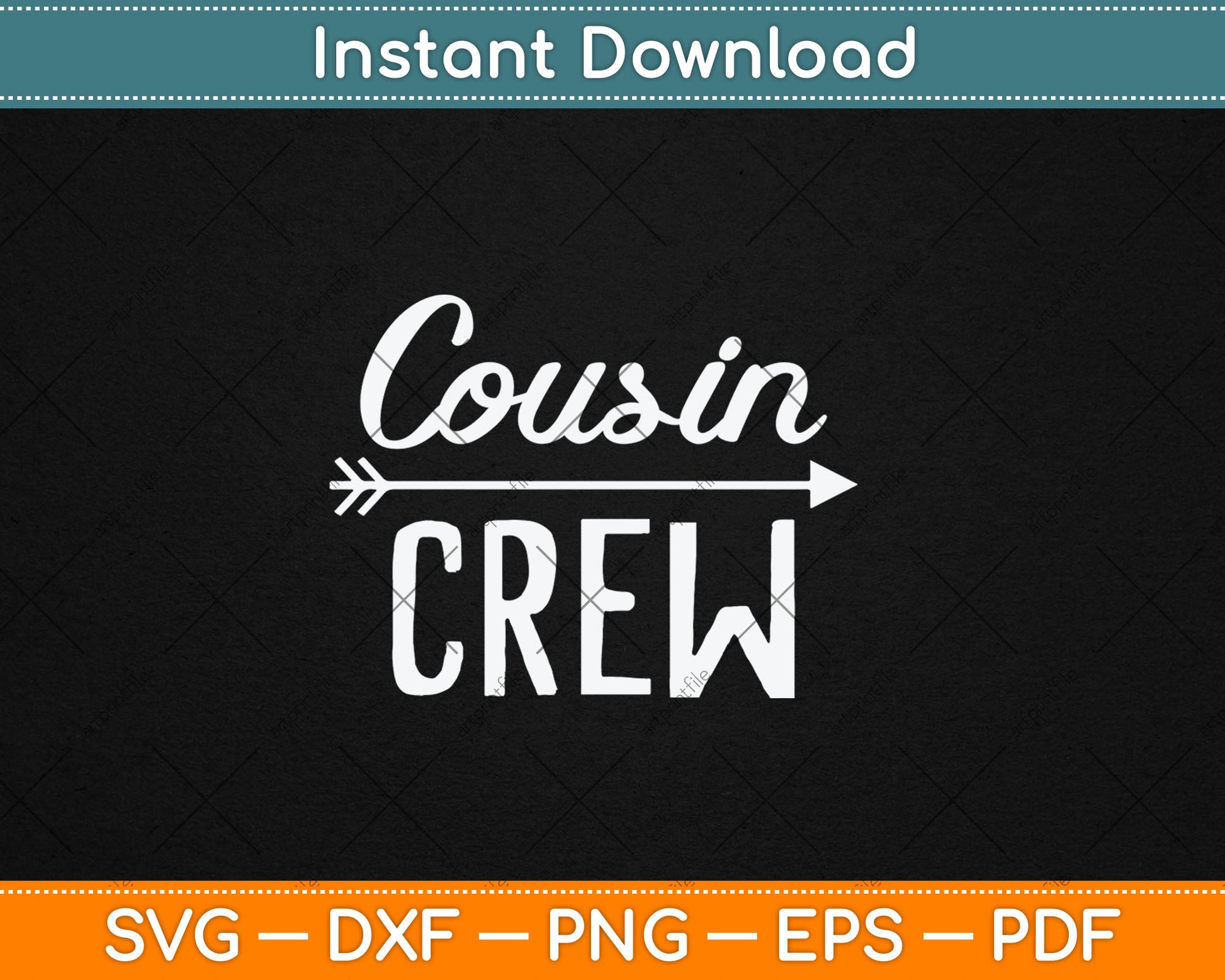 Cousin Crew Family Vacation Christmas Svg Digital Cutting File