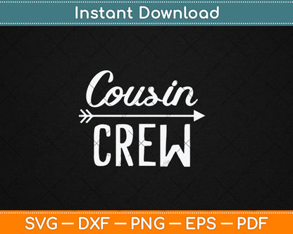 Cousin Crew Family Vacation Christmas Svg Digital Cutting File
