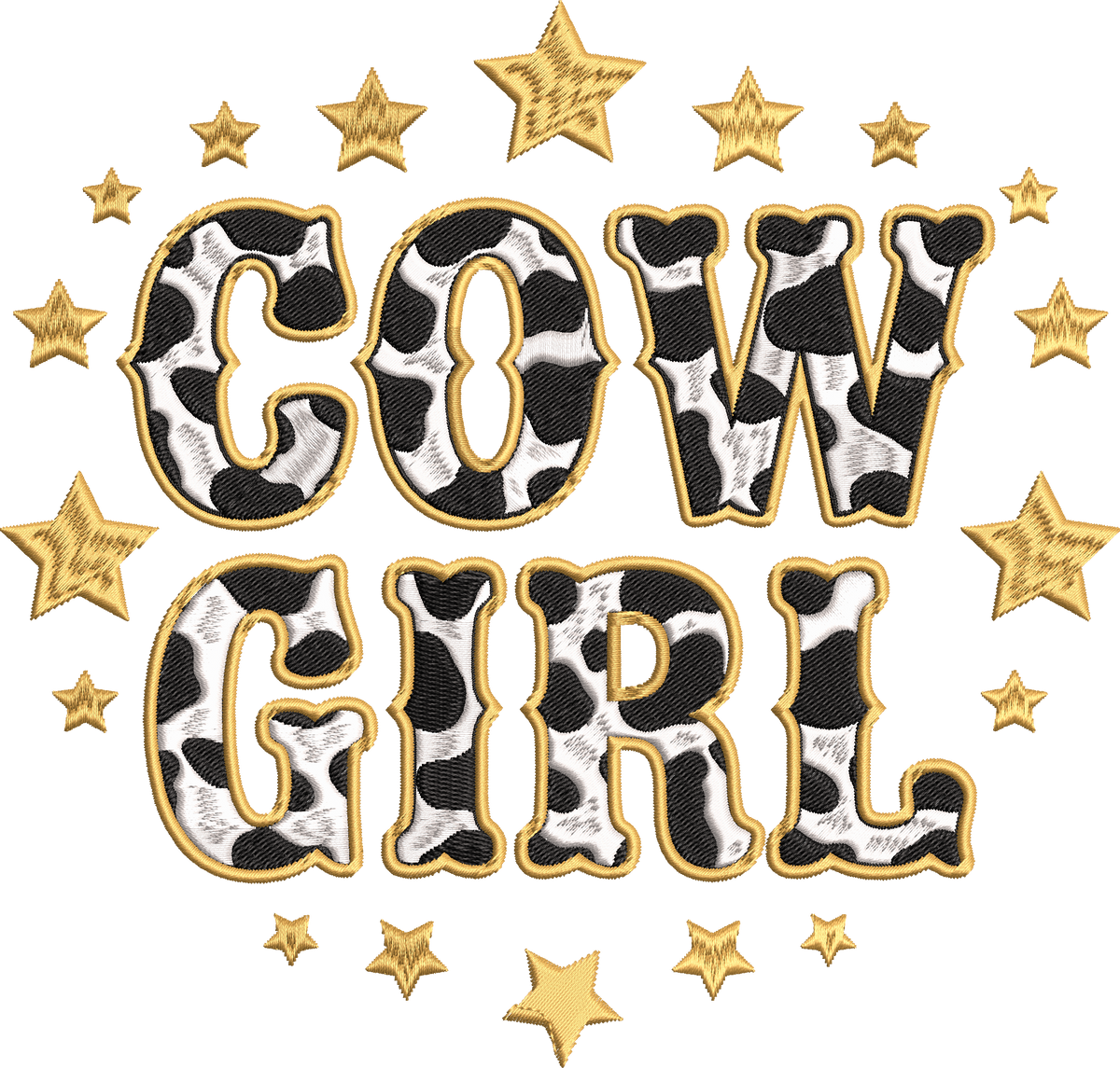 Cowgirl Machine Embroidery Design