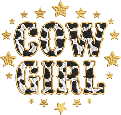 Cowgirl Machine Embroidery Design