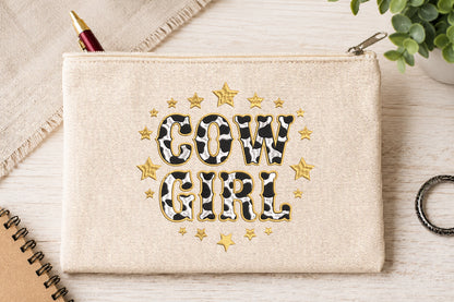 Cowgirl Machine Embroidery Design