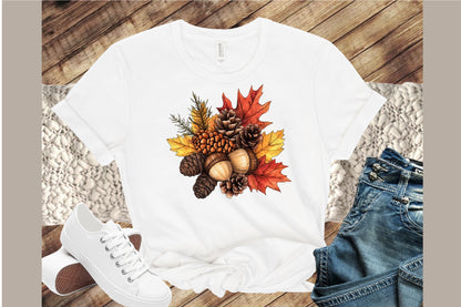 Cozy Autumn Vibes PNG Bundle Fall Clipart Collection