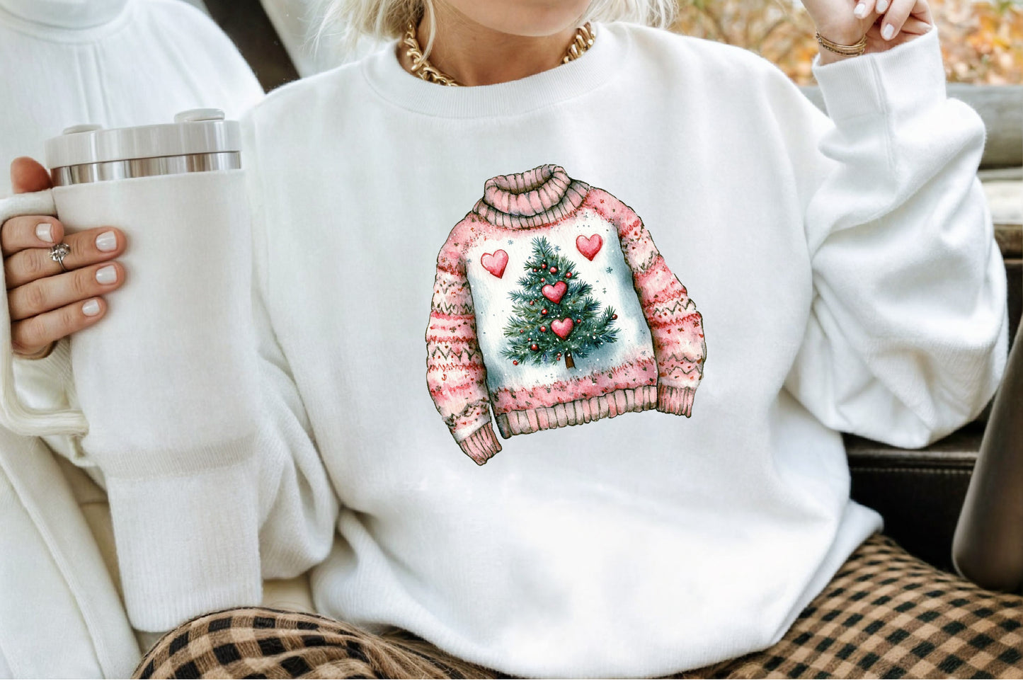 Cozy Christmas Charm Sublimation Clipart PNG Bundle Commercial Use