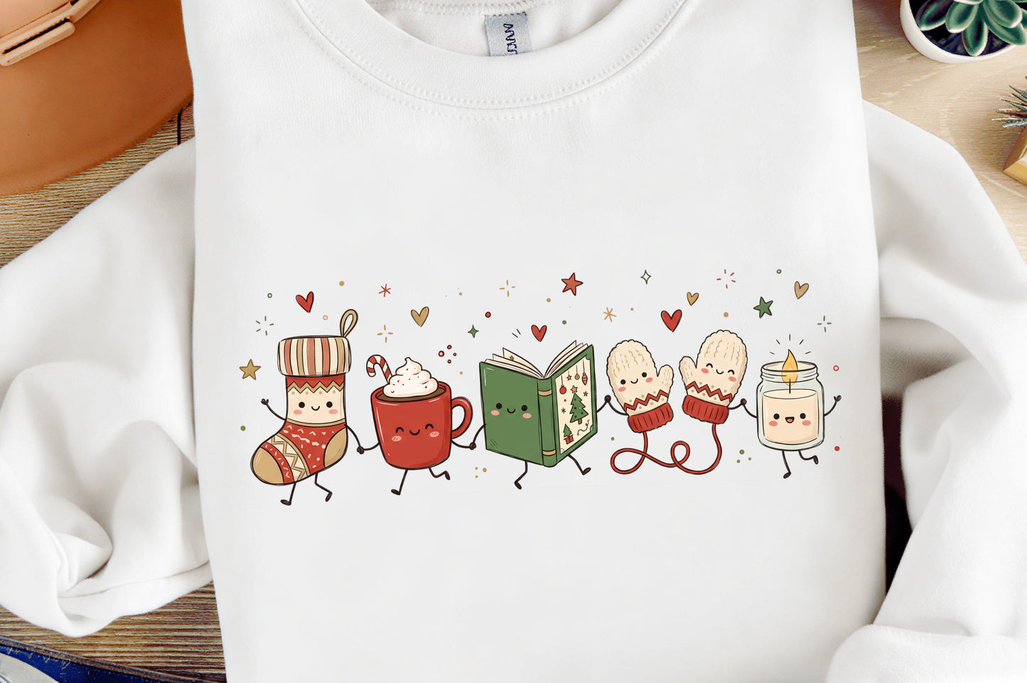 Cozy Christmas Doodle Characters PNG Bundle