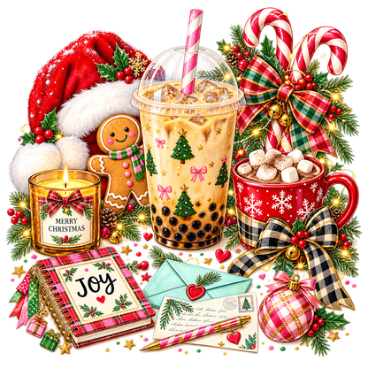 Cozy Christmas Drinks And Treats PNG