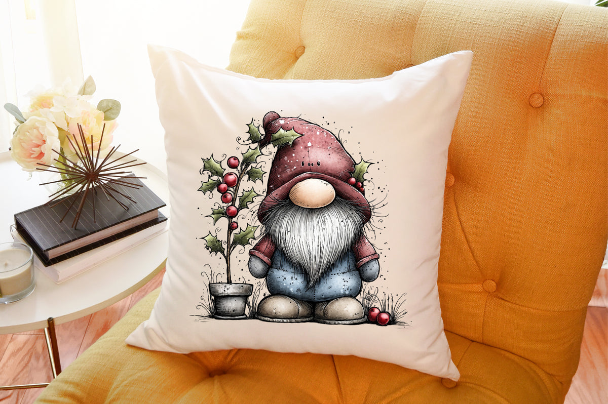Cozy Christmas Gnome Clipart PNG Bundle