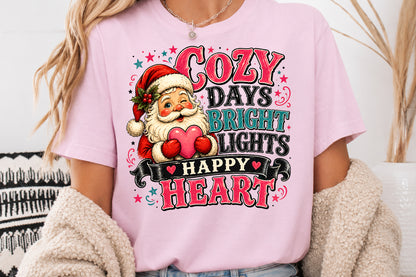 Cozy Days Bright Lights Happy Heart Christmas PNG