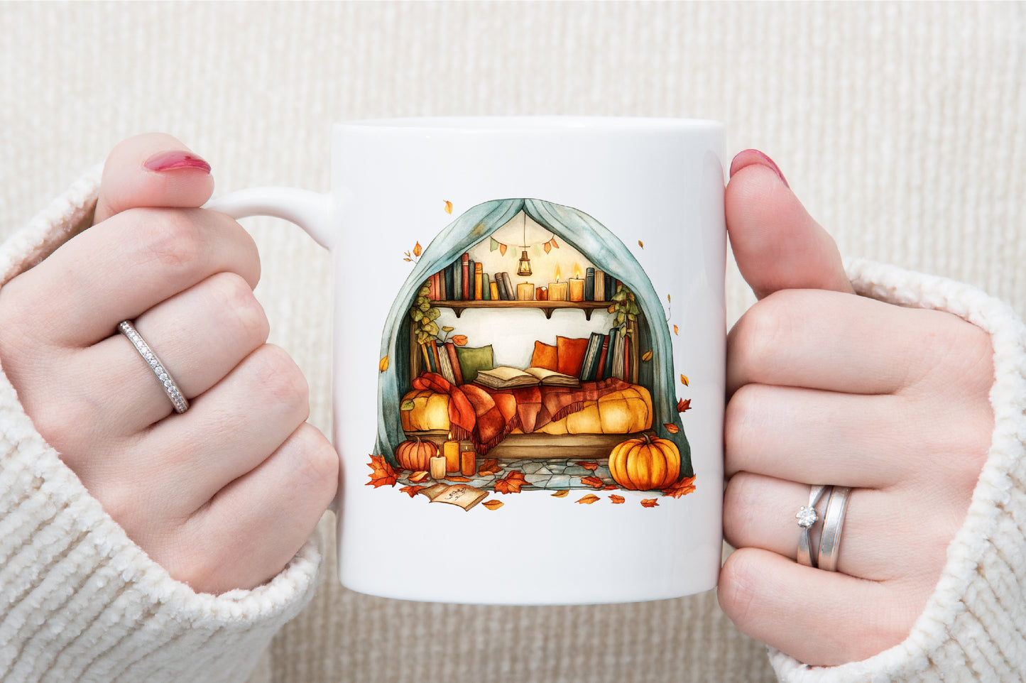 Cozy Fall Autumn PNG Bundle Cute Seasonal Clipart