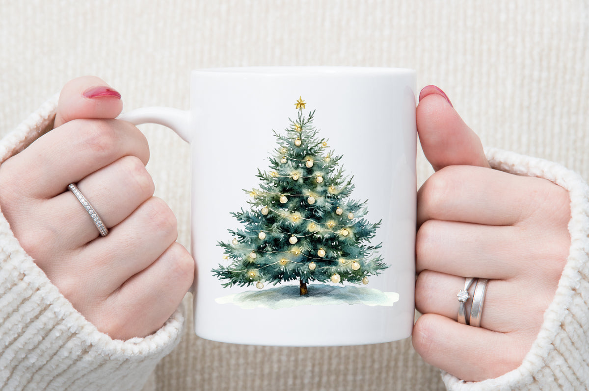 Cozy White Christmas Clipart PNG Bundle Commercial Use