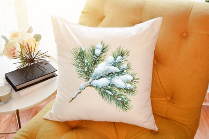 Cozy White Christmas Clipart PNG Bundle Commercial Use