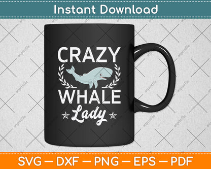 Crazy Whale Lady Svg Png Dxf Digital Cutting File