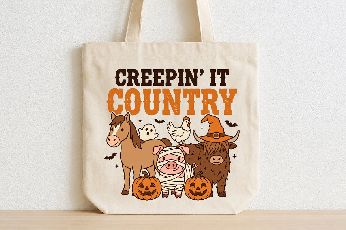 Creepin' It Country Halloween PNG