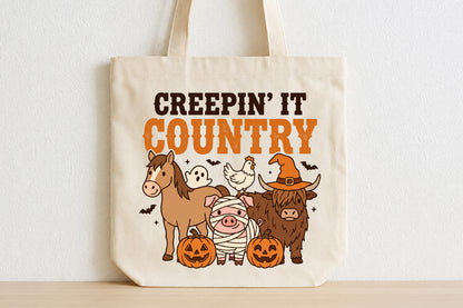 Creepin' It Country Halloween PNG
