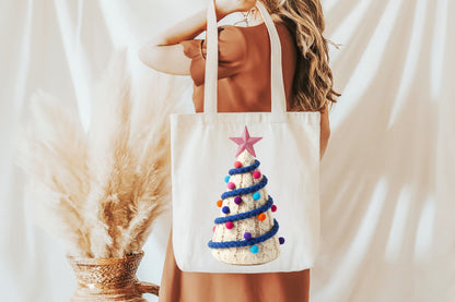 Crochet Faux Yarn Christmas Tree PNG