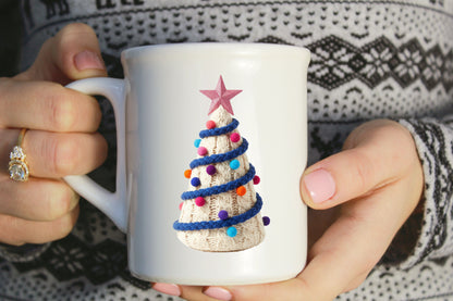 Crochet Faux Yarn Christmas Tree PNG