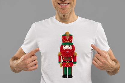 Crochet Faux Yarn Christmas Nutcracker PNG