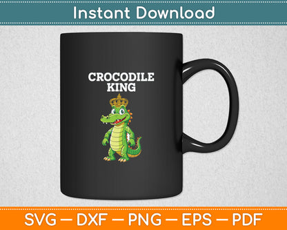 Crocodile King Svg Digital Cutting File