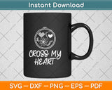 Cross My Heart Svg Png Dxf Digital Cutting File