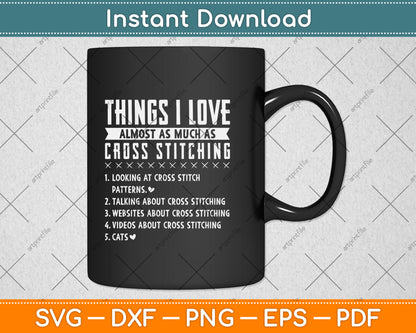 Cross Stitch Funny Love Stitching Sewing Needlepoint Svg Png Dxf Digital Cutting File