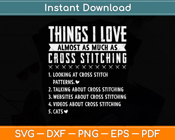 Cross Stitch Funny Love Stitching Sewing Needlepoint Svg Png Dxf Digital Cutting File