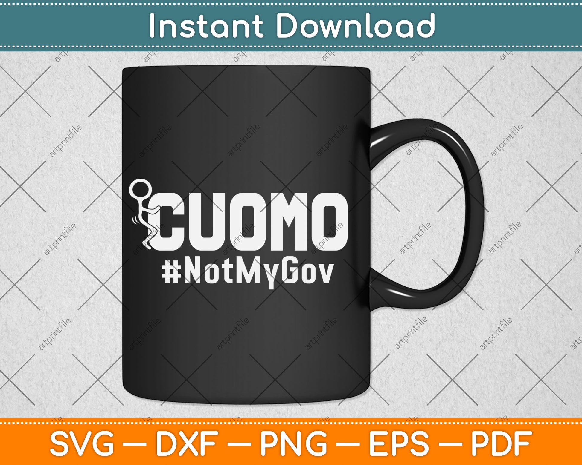 Cuomo Not My Governor No Mo Cuomo NY Governor Svg Digital Cutting File
