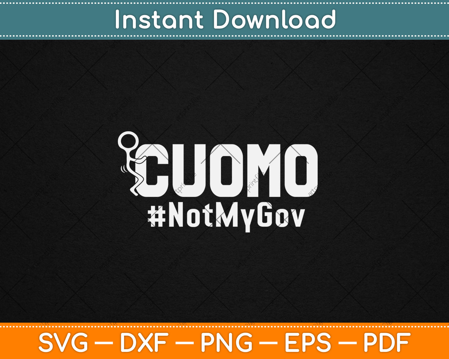 Cuomo Not My Governor No Mo Cuomo NY Governor Svg Digital Cutting File