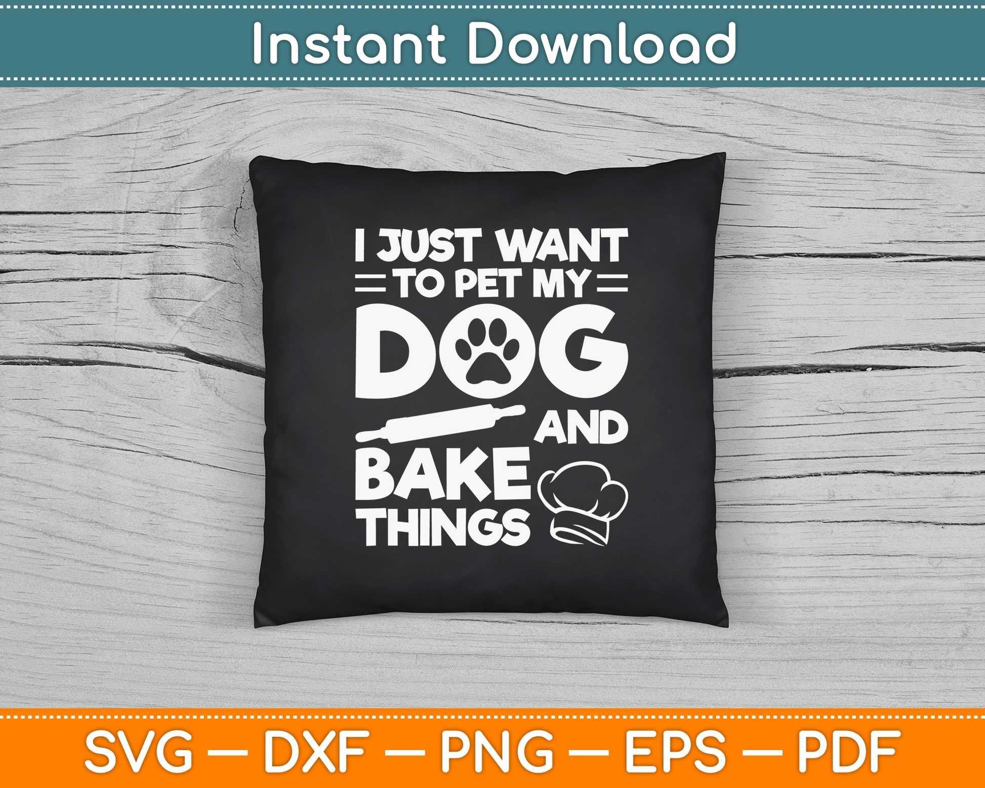 Baking enthusiast SVG file for DIY apparel, bakery gifts, and handmade creations